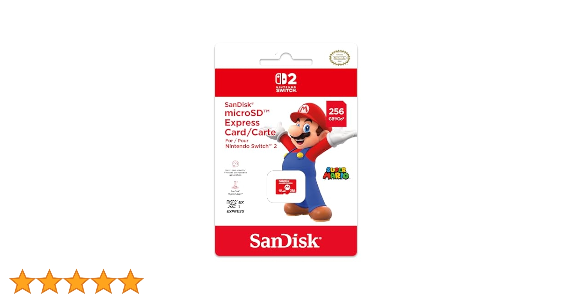 その他 Nintendo Switch 2 microSD Card SanDisk Nintendo Switch 2 microSD Express Card, 256GB | Costco